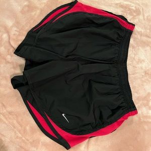 Nike Running Tempo Shorts All Black/ Red